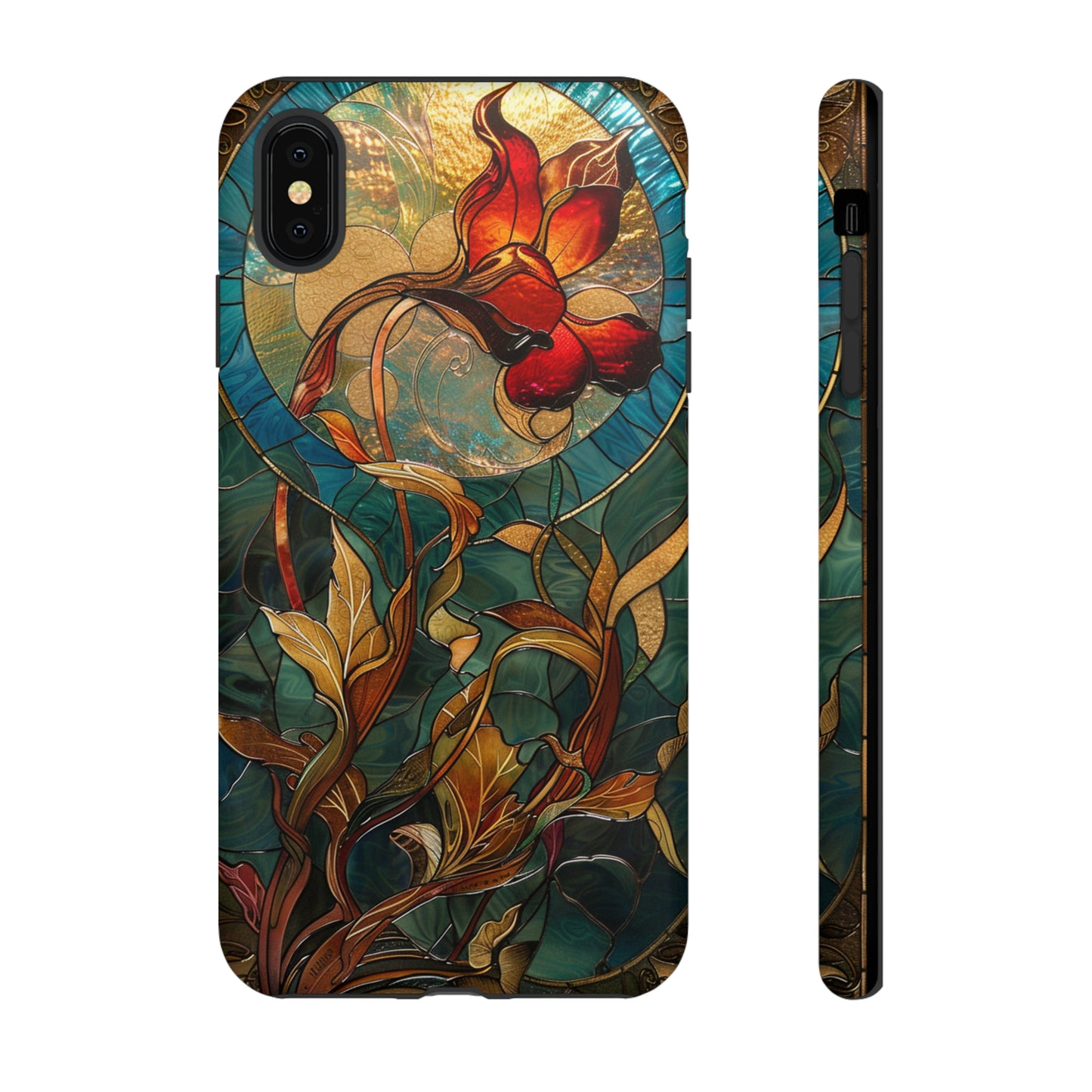 Art Nouveau Floral Full Moon Phone Case