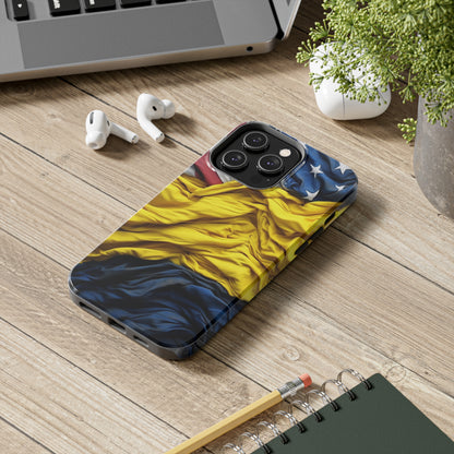 Support Ukraine Flag Phone Case | Show Your Ukrainian USA Patriotic Spirit with a Tough iPhone Case