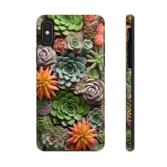 Succulent Desert Cactus Floral iPhone Case