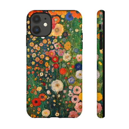 Gustav Klimt Style Flower Garden Painting Phone Case