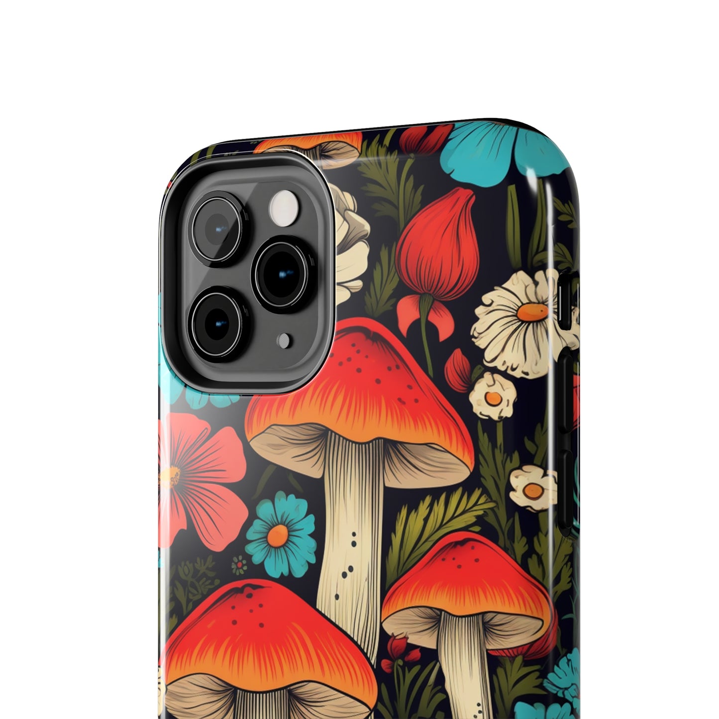 Psychedelic Retro Mushrooms iPhone case | Dive into Vintage Vibes