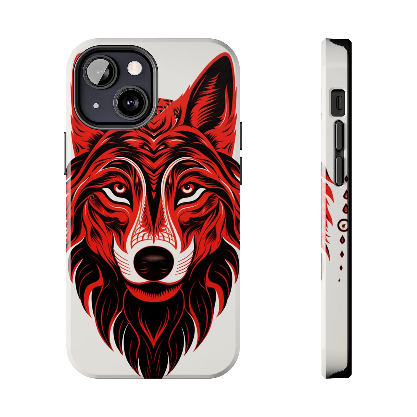 Mystic Echoes: Native American Tribal Wolf | Cultural Heritage iPhone Case