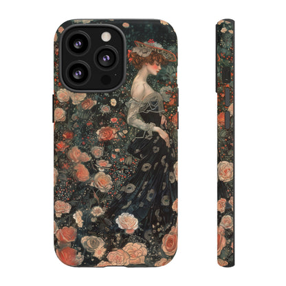 Art Nouveau French Floral Beauty Painting Phone Case