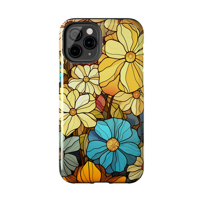 Kaleidoscopic Elegance: Stained Glass Vintage Floral iPhone Case – Timeless Beauty Illuminated