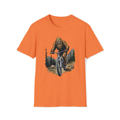 Ride Through the Woods with Bigfoot T-shirt: Unveil the Mountain Bike Adventure Shirt!