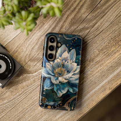 Zen Stained Glass Lotus Floral Design Phone Case