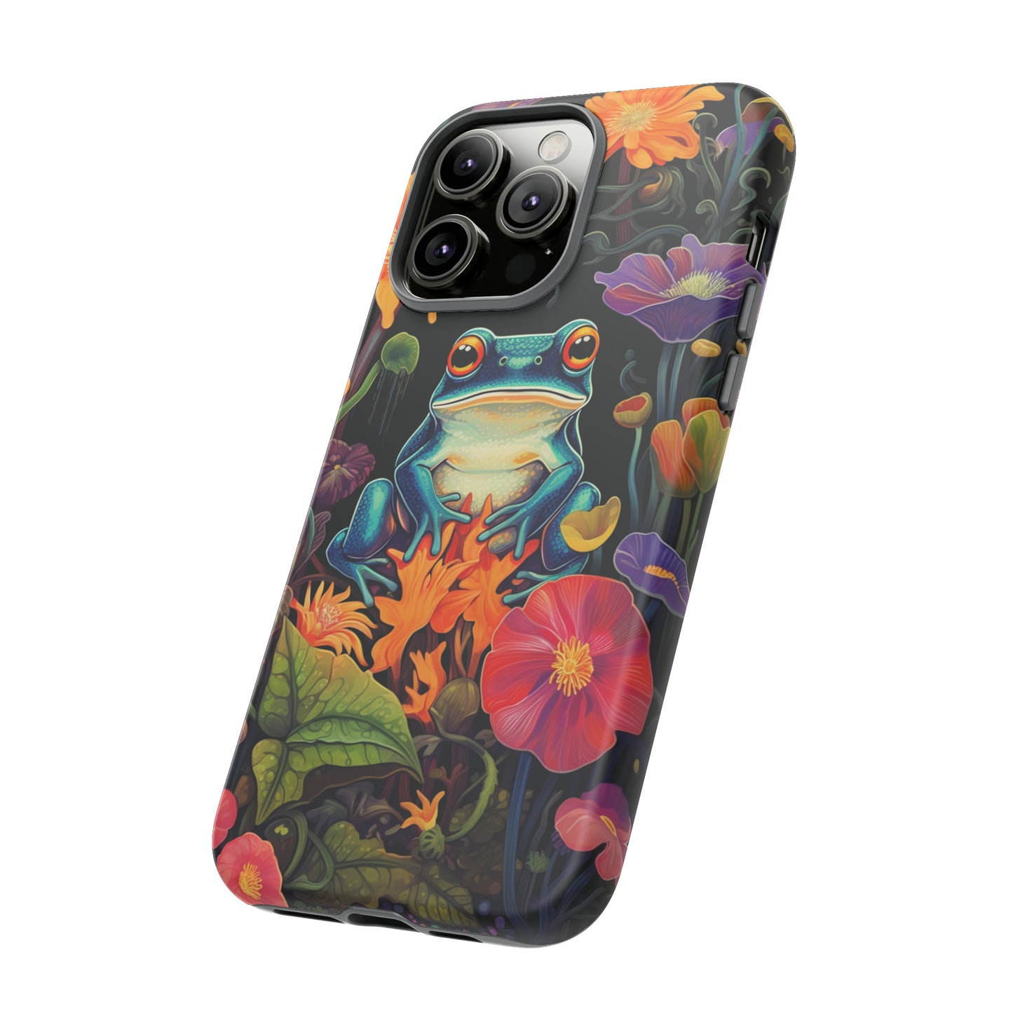 Floral Frogs Elegance Phone Case for Google Pixel, iPhone & Samsung Galaxy