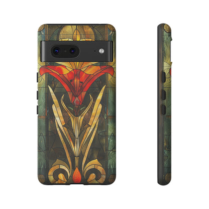 Art Deco Stained Glass floral Phone Case