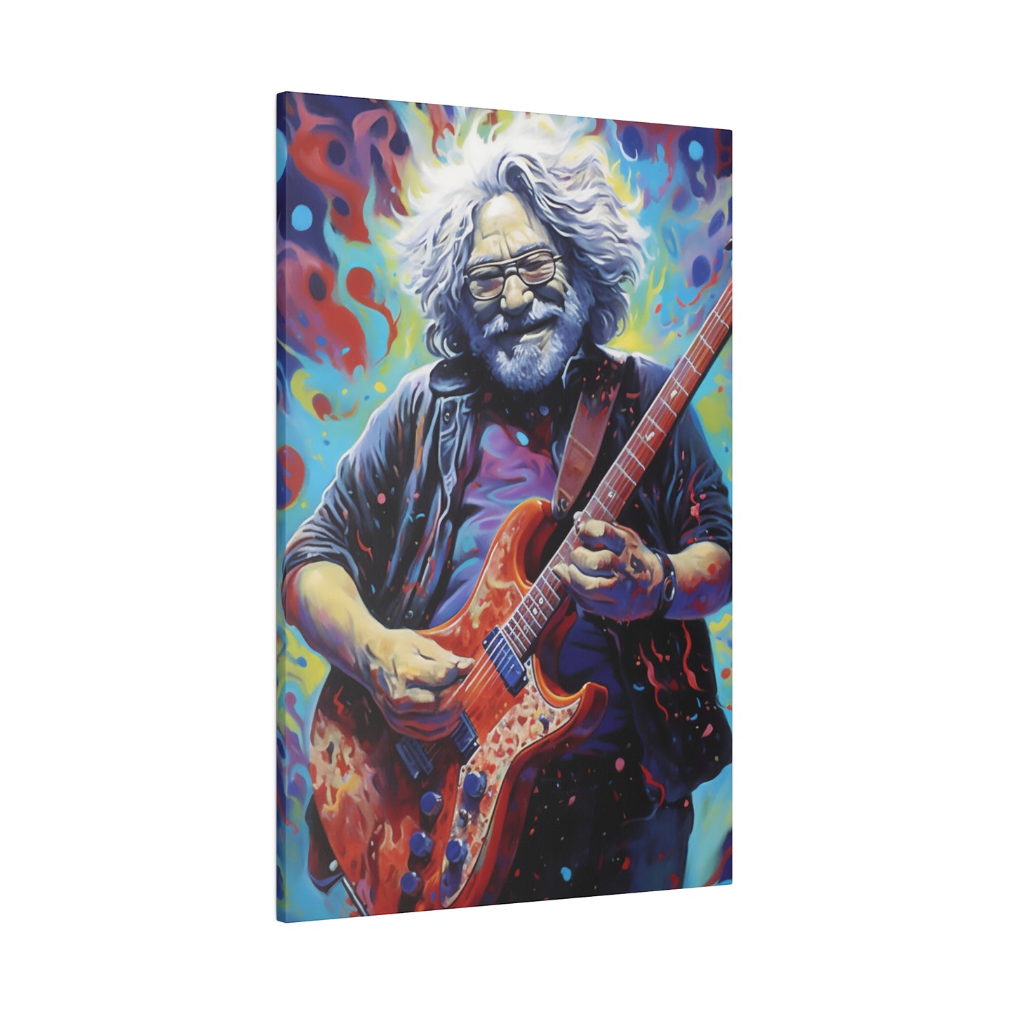 Jerry Garcia Rocking Guitar Pop Art 