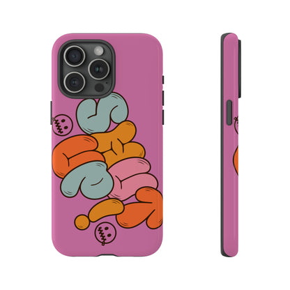 Shut Up Phone Case | Warm Retro Psychedelic Colors | For iPhone, Pixel, Samsung