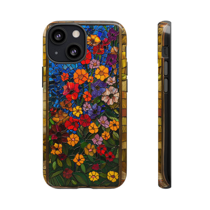 Gustav Klimt Style Flower Garden Painting Phone Case for iPhone 15, 14, Pro Max, 13, 12 & Samsung Galaxy S23, S22, S21, Google Pixel