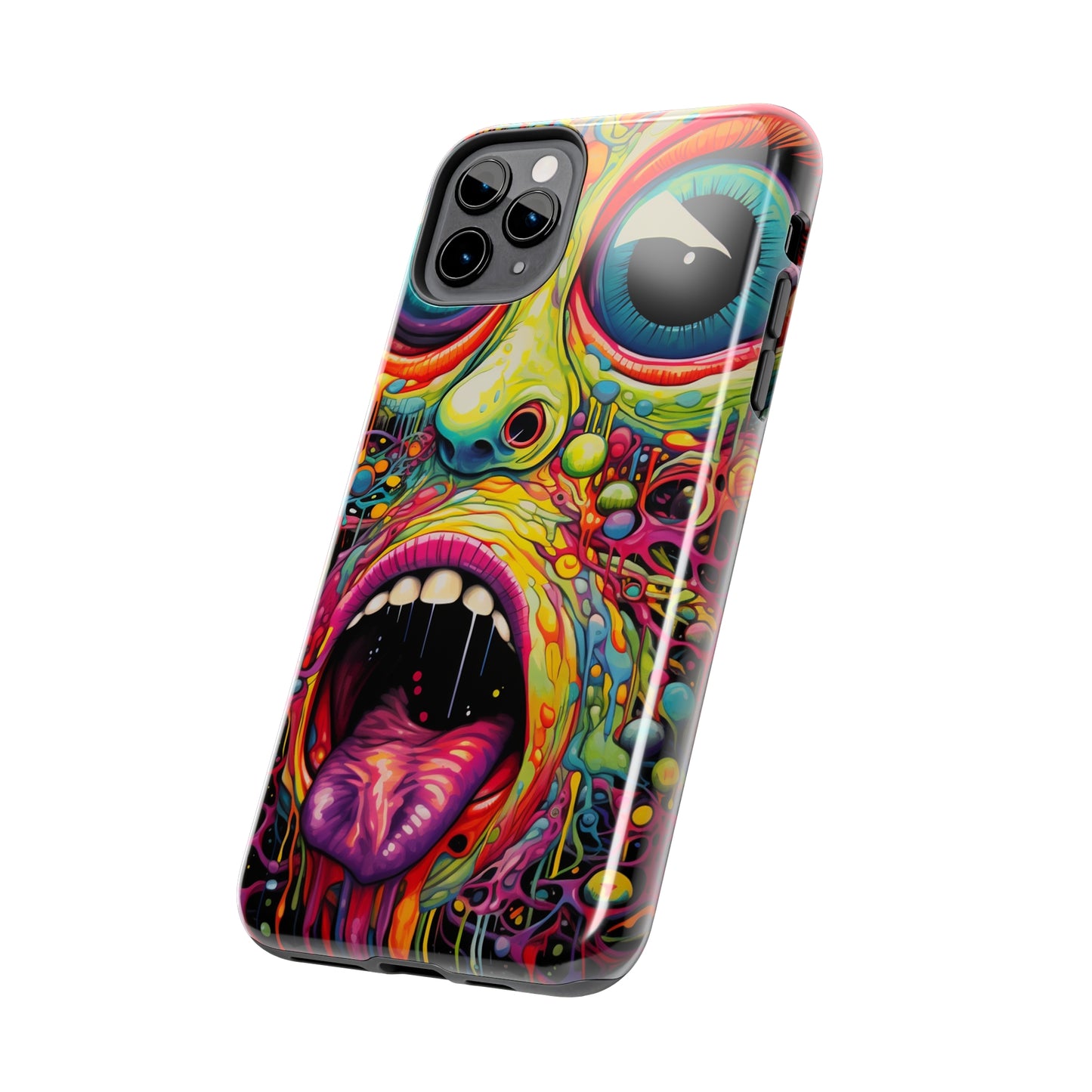 Trippy Hippie Acid Drop: Vibrant Swirls & Dazzling Colors | Tough iPhone Case