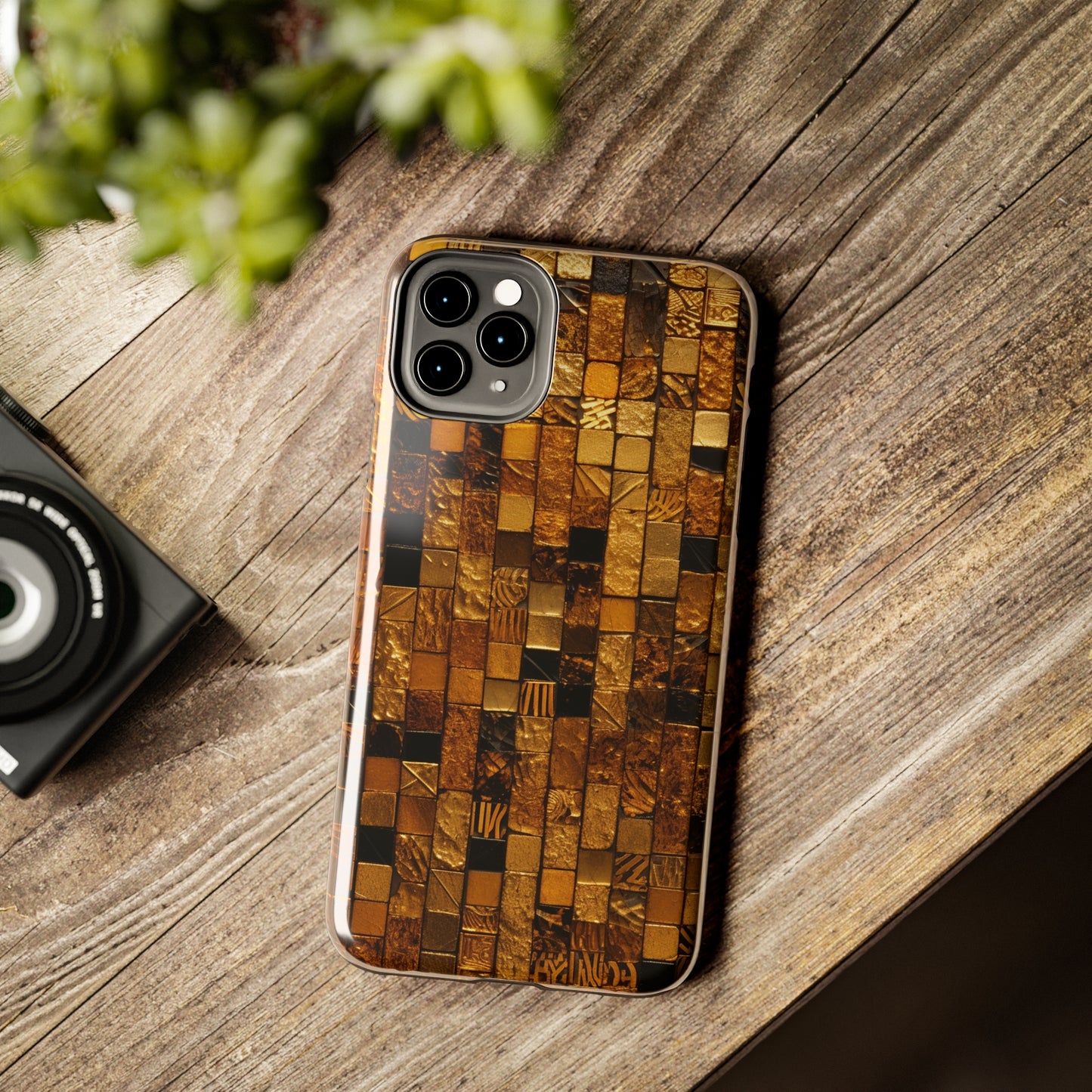 Golden Tile iPhone Case | Add Glamour and Elegance to Your Device