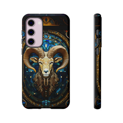 Aries Astrology Stained Glass Design Phone Case