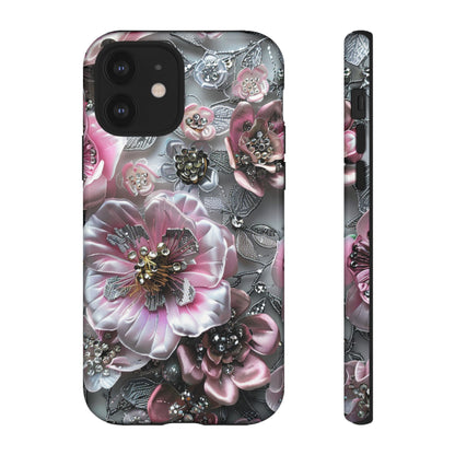 Coquette Aesthetic Floral Art iPhone 15 Case