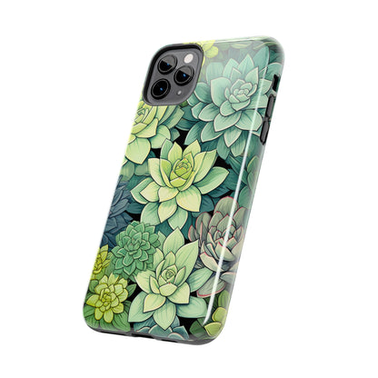 Succulent Desert Cactus Floral iPhone Case | Embrace the Beauty of Arid Elegance