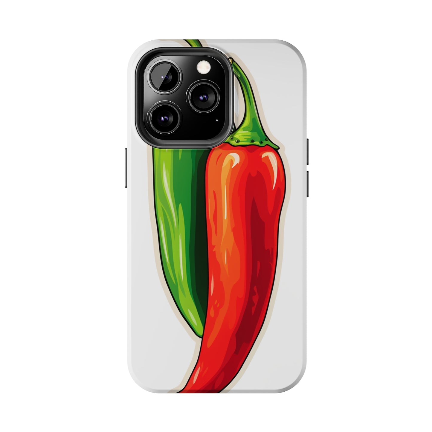 Green or Red Hot Chiles iPhone Case | New Mexico Fiery Flavors for Spice Lovers