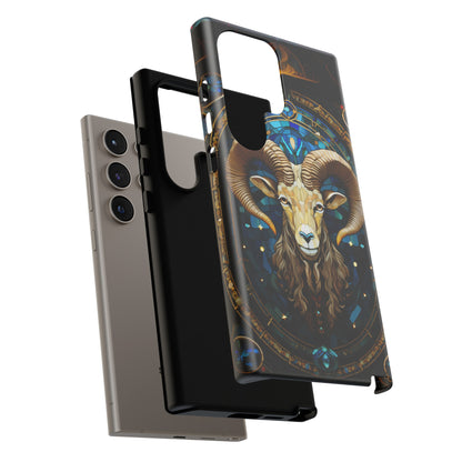 Aries Astrology Stained Glass Design Phone Case