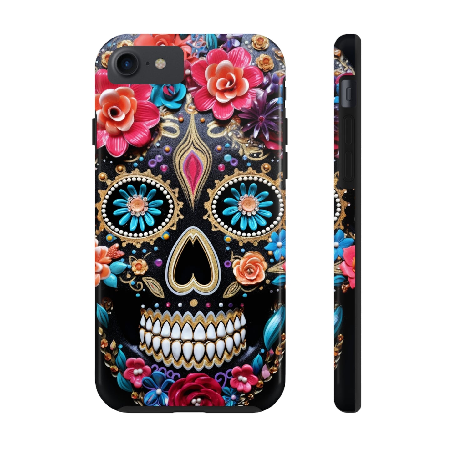 Sugar Skull iPhone Case | Celebrate Dia de los Muertos with Vibrant Elegance