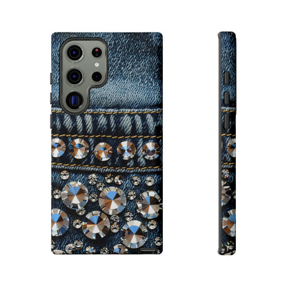 Blue Jean Queen Rhinestone Bling Phone Case