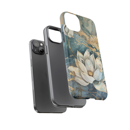 Zen Lotus Gold Floral Phone Case