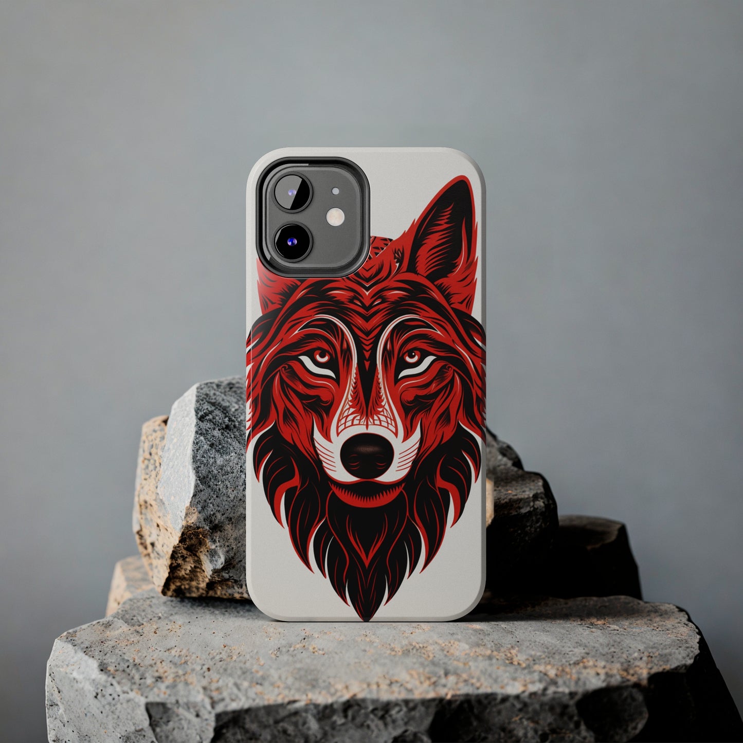 Mystic Echoes: Native American Tribal Wolf | Cultural Heritage iPhone Case