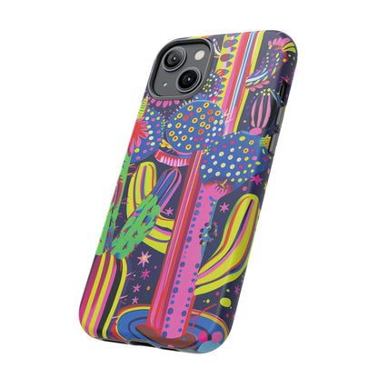 Retro 1960s Psychedelic Cactus Flowers Phone Case