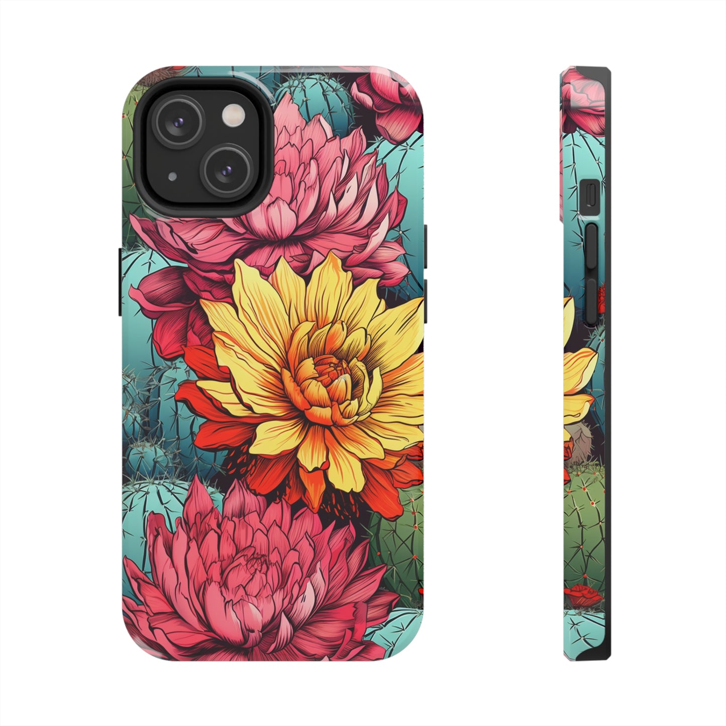 iPhone 12 Pro Max Tough Case capturing the charm of floral deserts