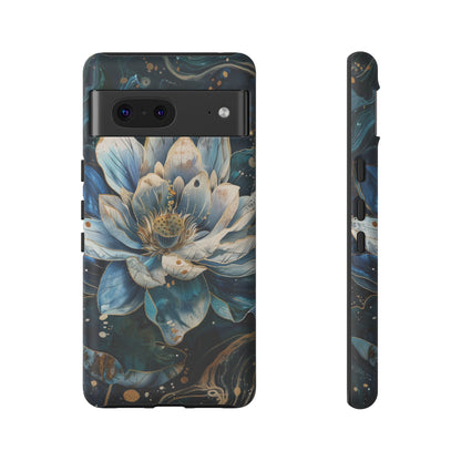 Zen Stained Glass Lotus Floral Design Phone Case