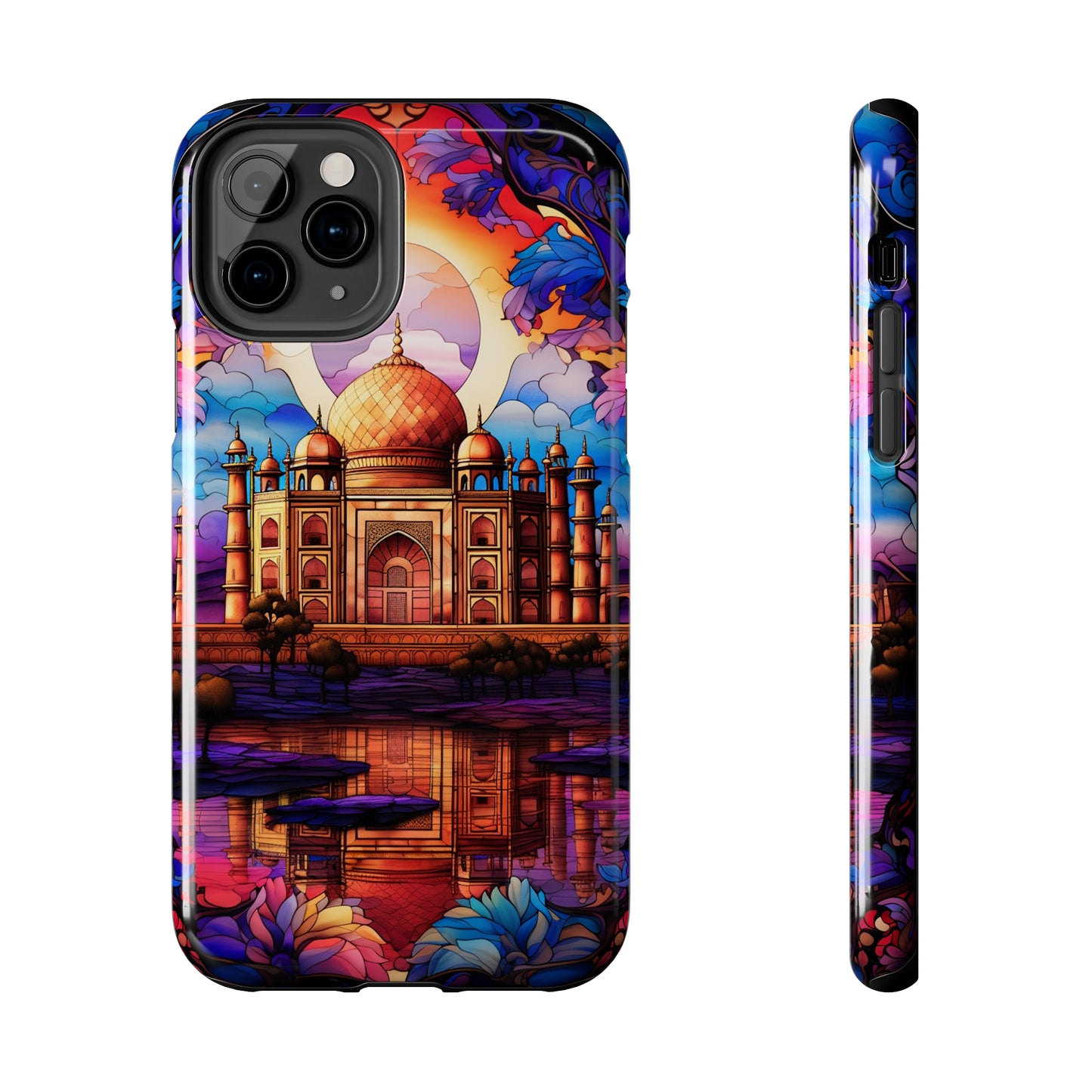 Taj Mahal Silhouette iPhone Case | Royal Elegance for Models 11 through 14 Pro Max