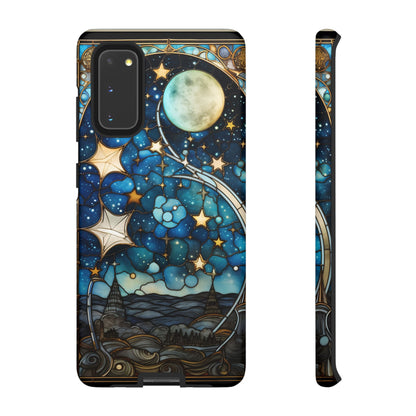 Boho Starry Night Stained Glass Artistry Phone Cover