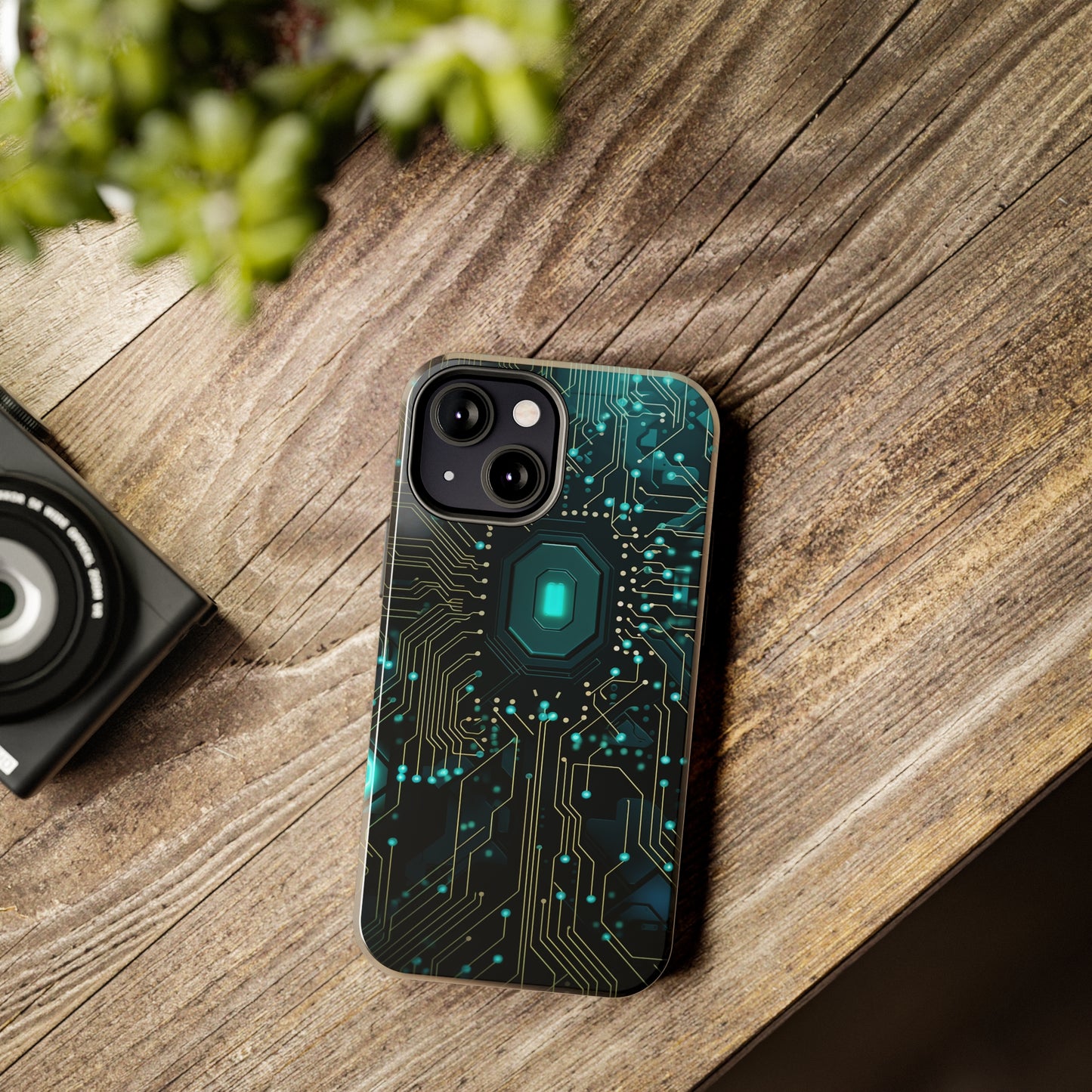 Neon Nexus: Cyberpunk Circuit Board | Futuristic Tech-Inspired iPhone Case