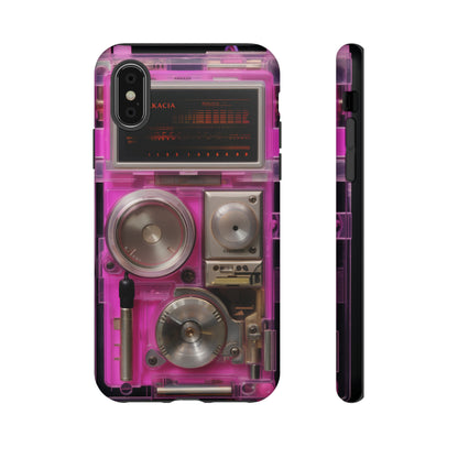 Cyberpunk Techno Gadget Walkman: Retro-Futuristic Premium Tough Phone Case | Iconic Style for iPhone, Samsung Galaxy, and Google Pixel