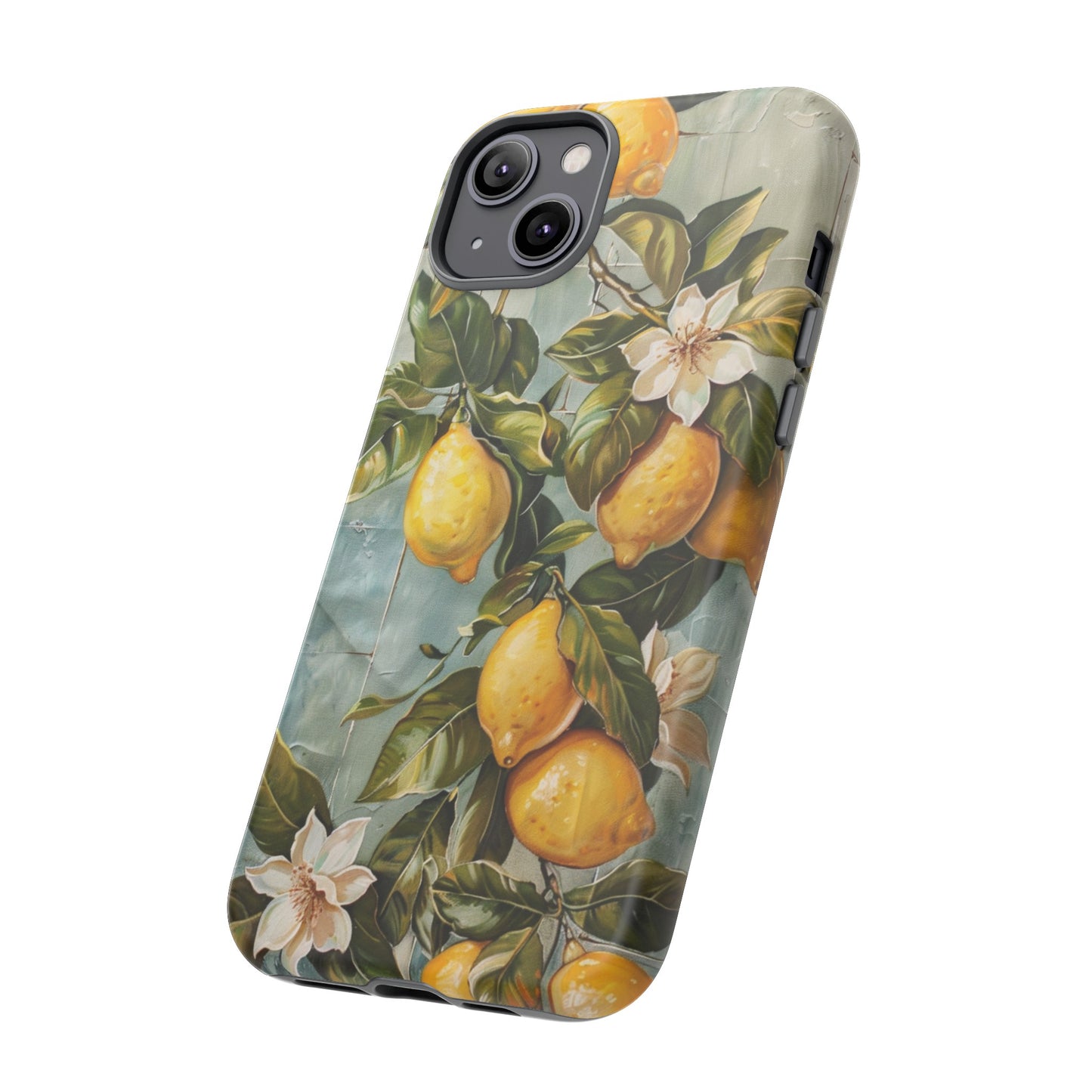 Mediterranean Lemon Tile Oil Painting iPhone 13 Case