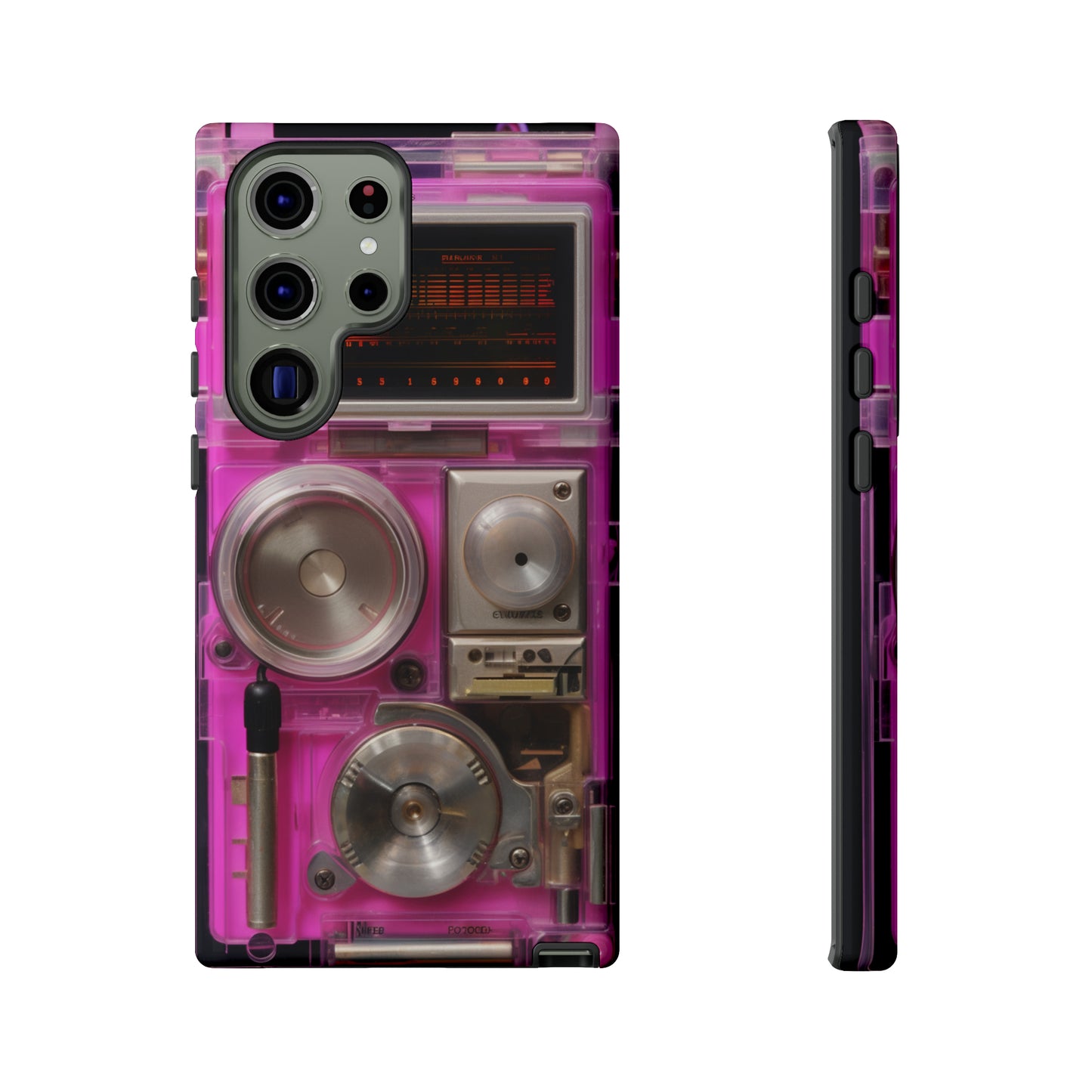 Cyberpunk Techno Gadget Walkman: Retro-Futuristic Premium Tough Phone Case | Iconic Style for iPhone, Samsung Galaxy, and Google Pixel