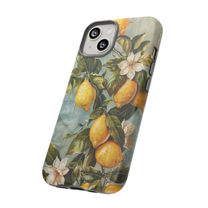 Mediterranean Lemon Tile Oil Painting iPhone 13 Case