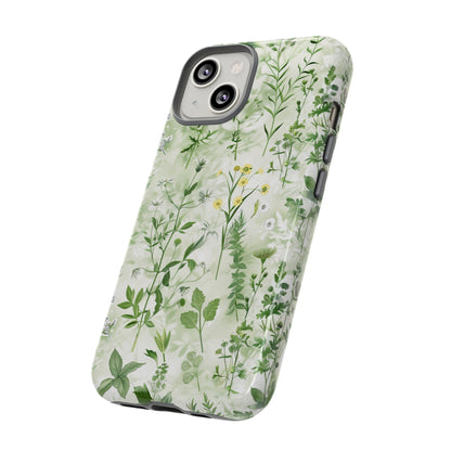 Floral Sage Green Wildflower Phone Case