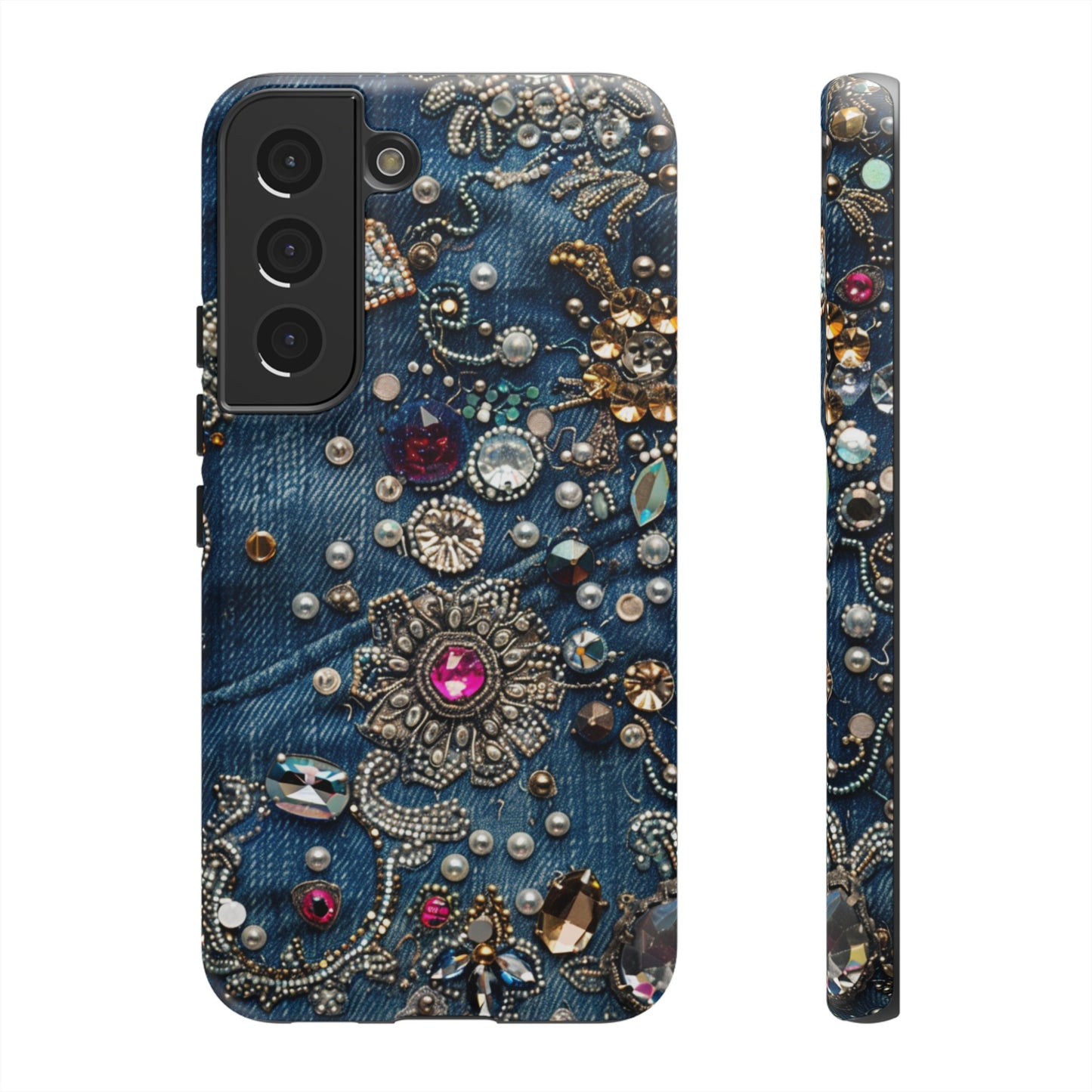 Blue Jean Queen Rhinestone Bling Phone Case