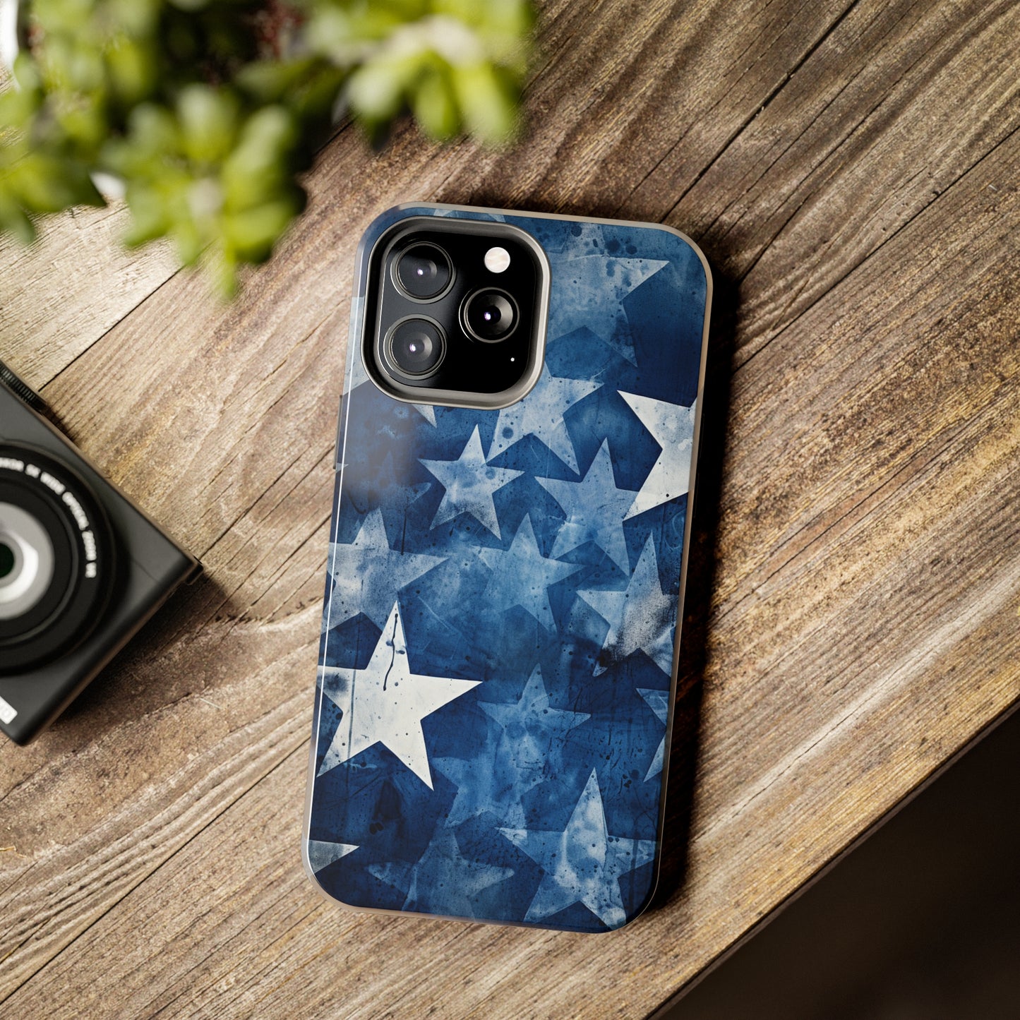 Starry Nights: Denim Dreams | Celestial Star-Patterned iPhone Case