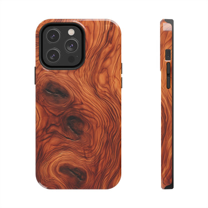 Elegant Timber: Faux Oak Wood Pattern | Dazzling Nature-Inspired iPhone Case