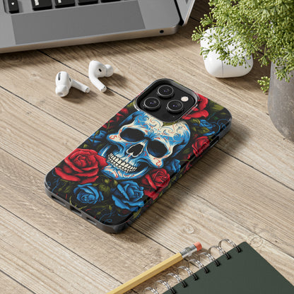 Skull and Roses iPhone Case | Edgy Elegance and Timeless Beauty