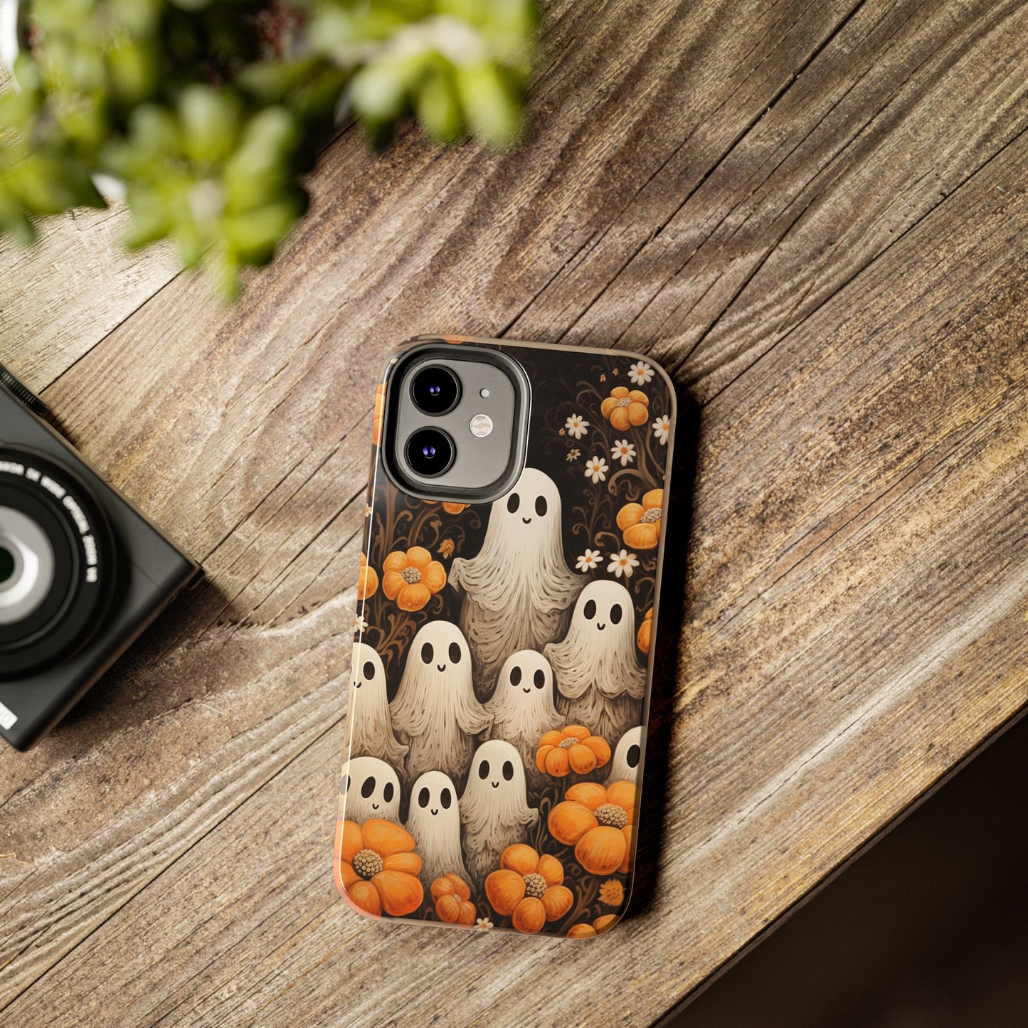 Ghostly Greetings: "Boo Trick or Treat" | Spooky Halloween Spirits iPhone Case