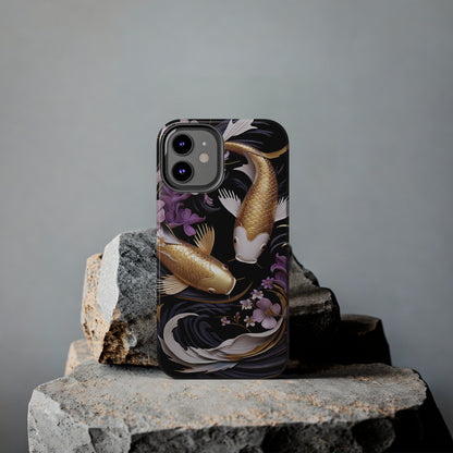 Graceful Flow: Koi Fish Inspired | Japanese Art Masterpiece iPhone Case