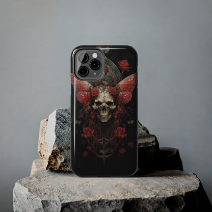 Deadhead Moth Gothic Dark Academia iPhone Case | Embrace Mysterious Elegance