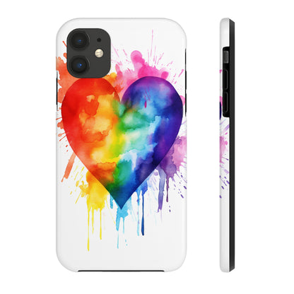 Gay Pride Rainbow Heart iPhone Case | Embrace Love, Equality, and LGBTQ+ Pride