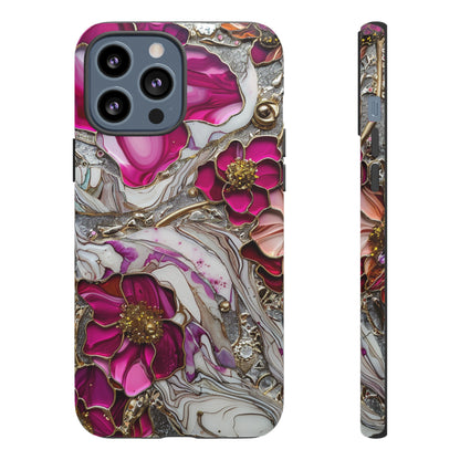 Stained Glass Magenta Floral Paisley Explosion Phone Case