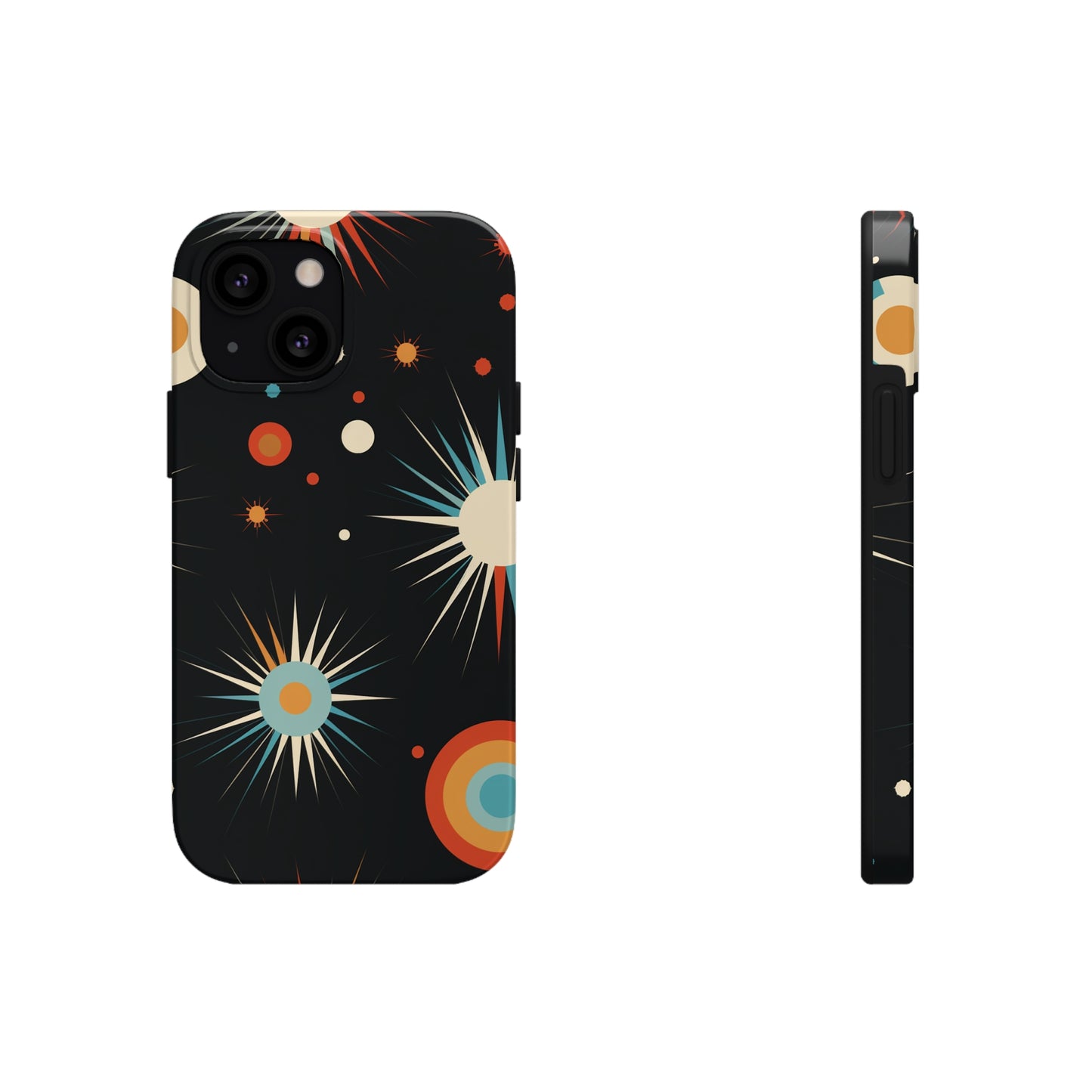 Mid-Century Atomic Age Tough iPhone Case | Retro Phone Cover