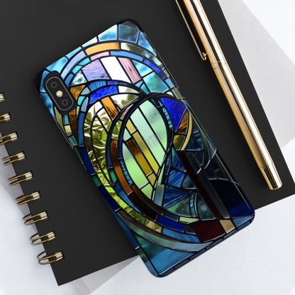 Stained Glass Floral: Art Deco Delight | Boho Chic Tough Case for iPhone & Samsung Galaxy Models