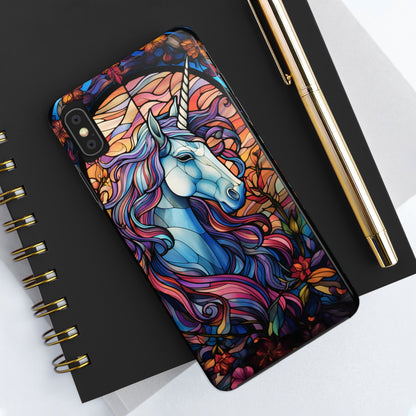 Unicorn Stained Glass iPhone Case | Mythical Beauty and Device Protection