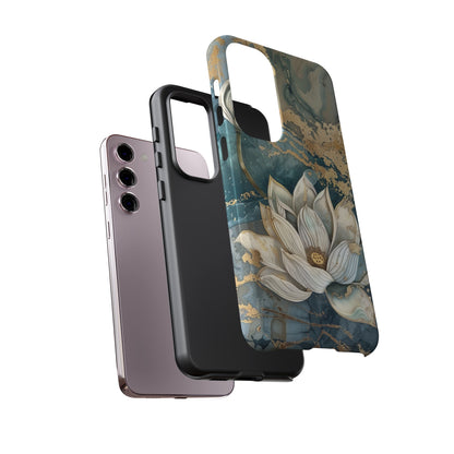 Zen Lotus Gold Floral Phone Case